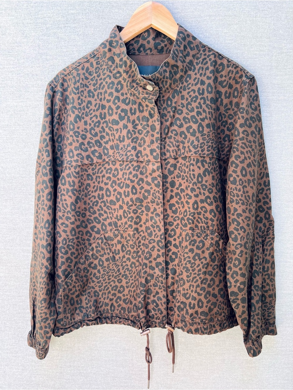 Sanctuary Brown Leopard Print Utility Jacket